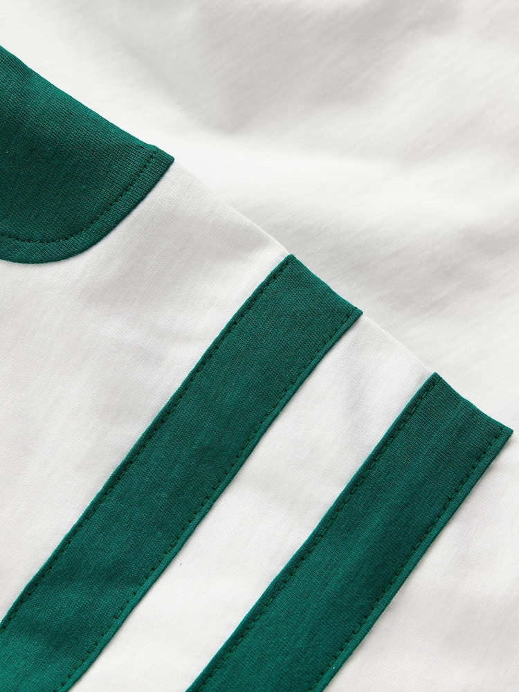 Boden Cream Colour Block T-Shirt - Image 3 of 3 Boden Cream Colour Block T-Shirt - Image 3 of 3