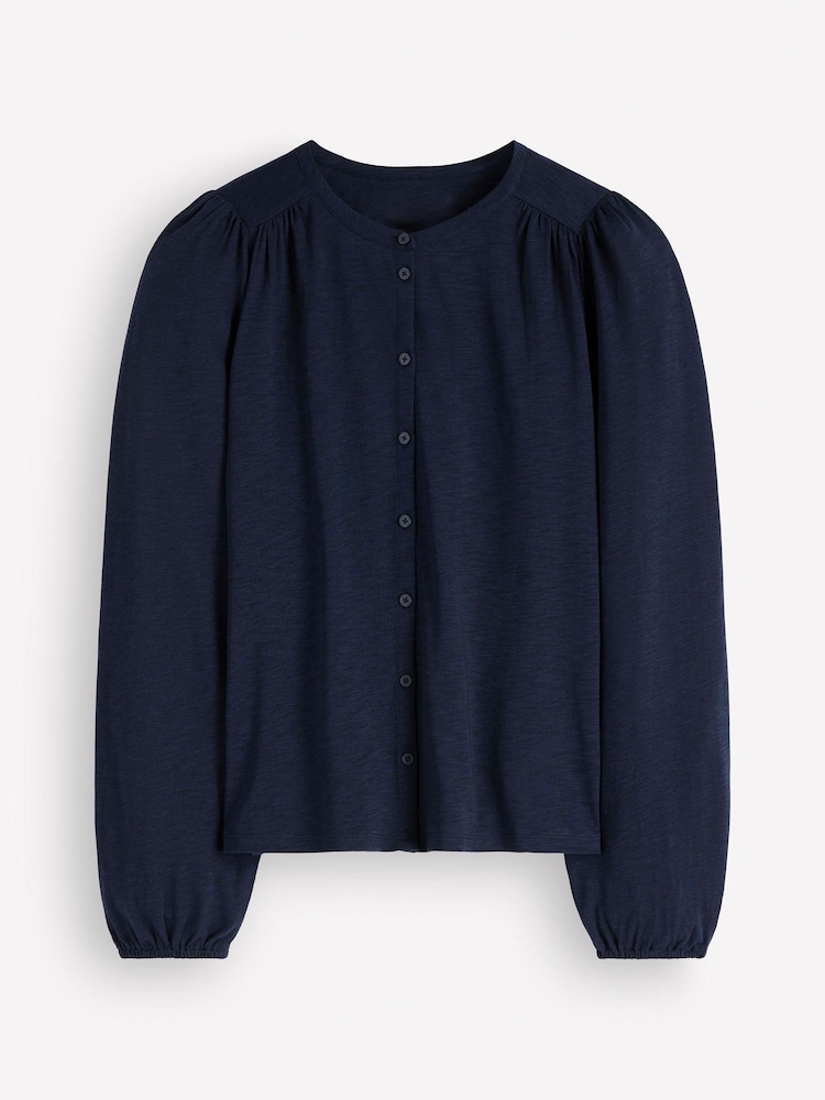 Boden Blue Ara Jersey Shirt - Image 5 of 5 Boden Blue Ara Jersey Shirt - Image 5 of 5