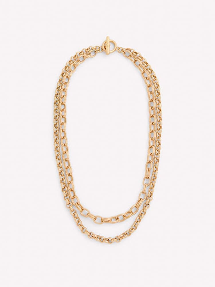 Boden Gold Tone Chain Layer Necklace - Image 2 of 3