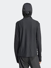 adidas Black Own The Run 1/2 Zip Sweatshirt - Image 3 of 8