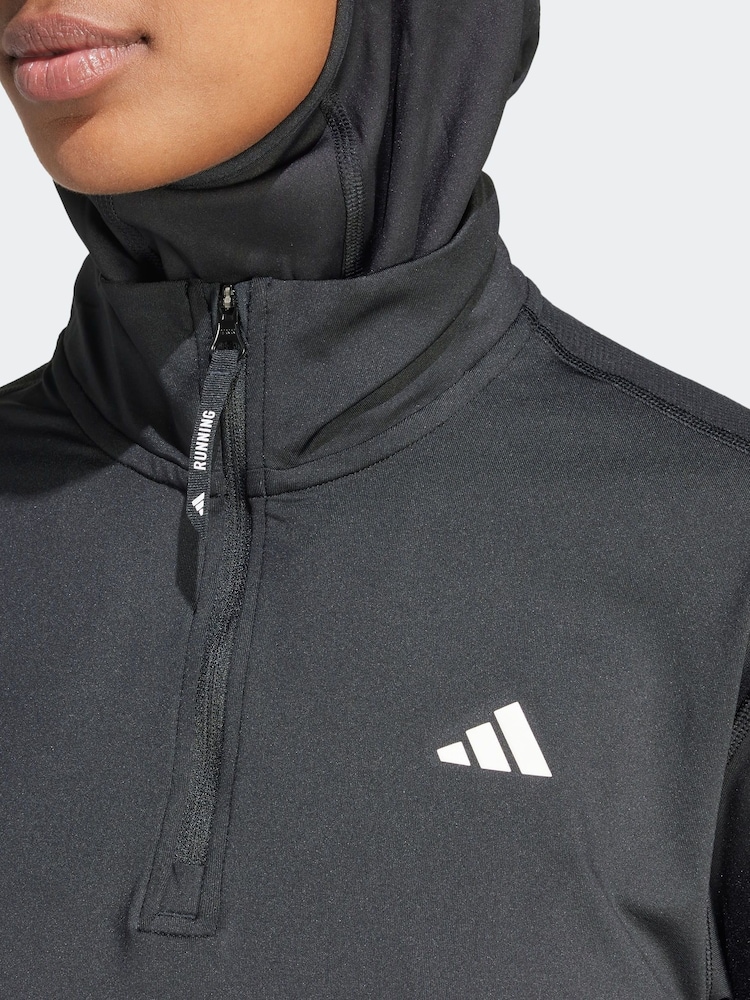 Buy adidas Black Own The Run 1/2 Zip Sweatshirt from Next USA