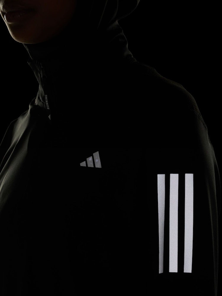adidas Black Own The Run 1/2 Zip Sweatshirt - Image 8 of 8