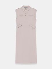 Mint Velvet Natural Utility Midi Dress - Image 7 of 8