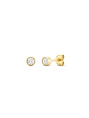 Dinny Hall Gold Solitaire Lab-Grown Diamond Studs - Image 1 of 3