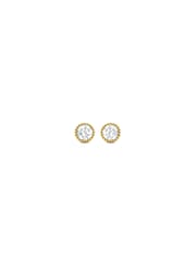 Dinny Hall Gold Solitaire Lab-Grown Diamond Studs - Image 2 of 3