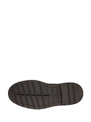Clarks Black Standard Fit (F) Leather Loxham Derby Youth Shoes - Image 7 of 7