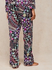 أسود زهور - White Stuff Nina PJ Bottoms - Image 3 of 6