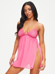 Ann Summers Pink Bright New Romance Babydoll - Image 1 of 4