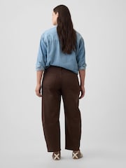Gap Brown High Waisted Barrel Jeans - Image 2 of 6