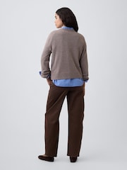Gap Brown High Waisted Barrel Jeans - Image 6 of 6