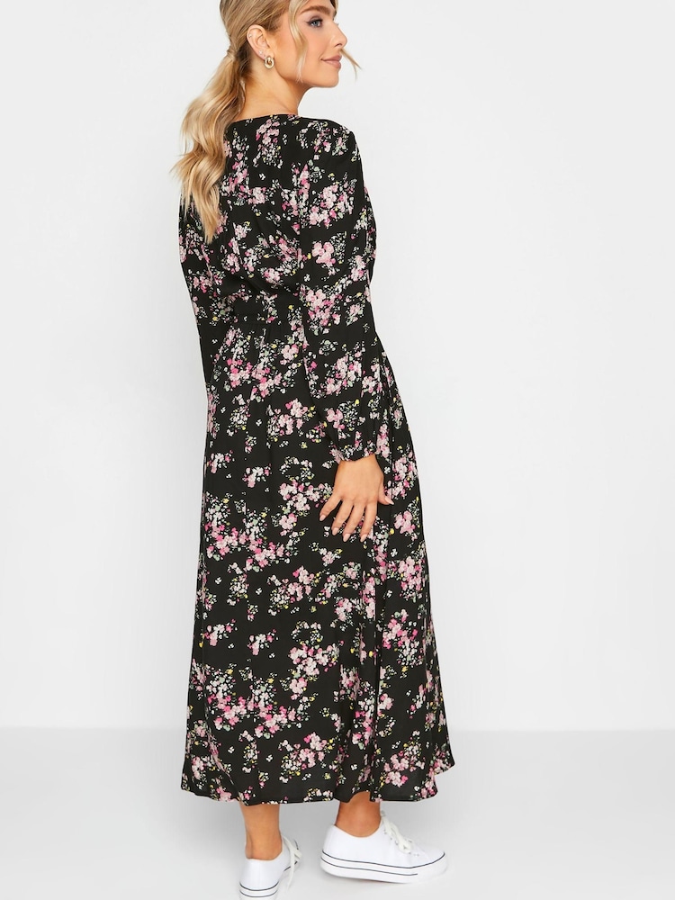 M&Co Black Flower Dress - Image 2 of 4
