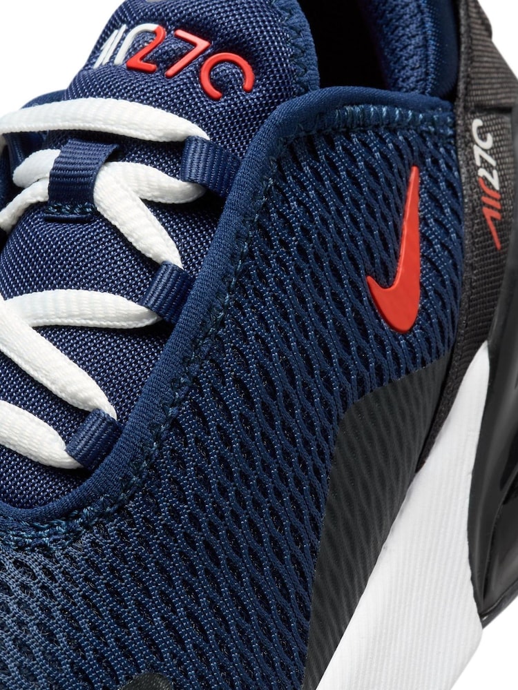 Nike Navy Air Max 270 Junior Trainers - Image 10 of 10