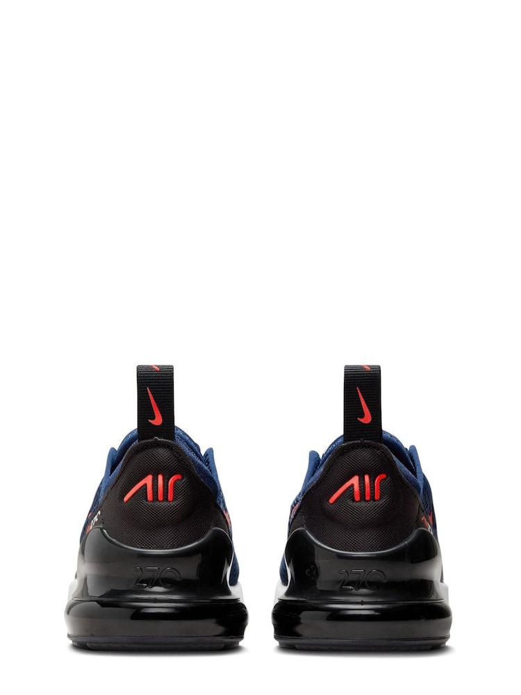 Nike Navy Air Max 270 Junior Trainers - Image 6 of 10