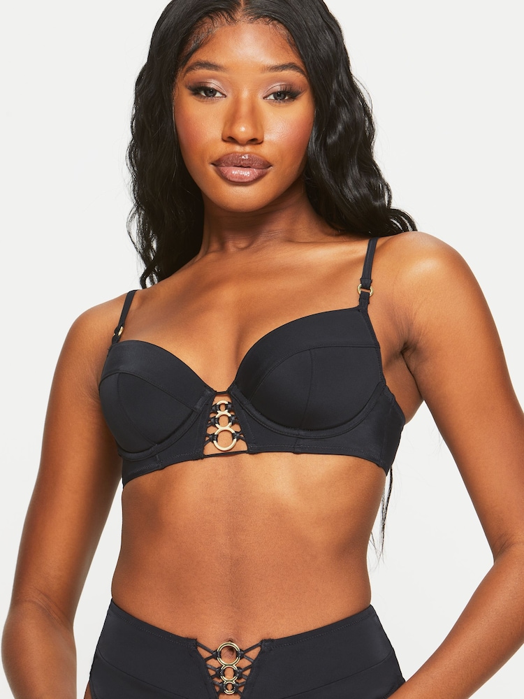 Ann Summers Black Miami Dreams Cupped Bikini Top - Image 1 of 5
