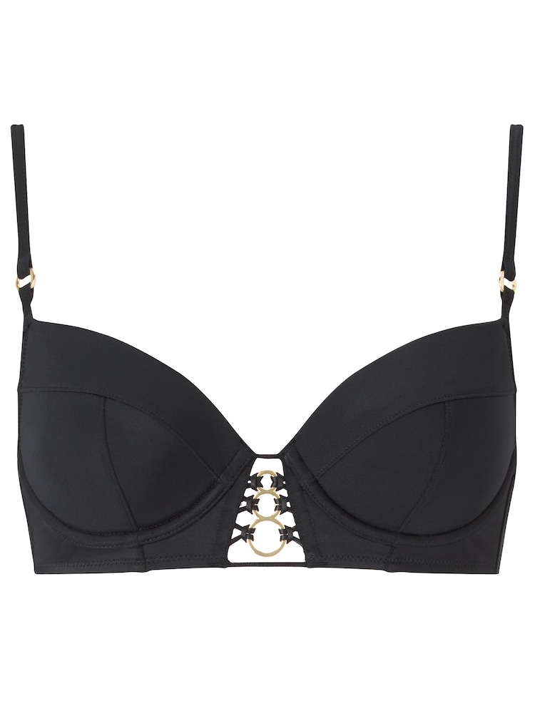 Ann Summers Black Miami Dreams Cupped Bikini Top - Image 5 of 5