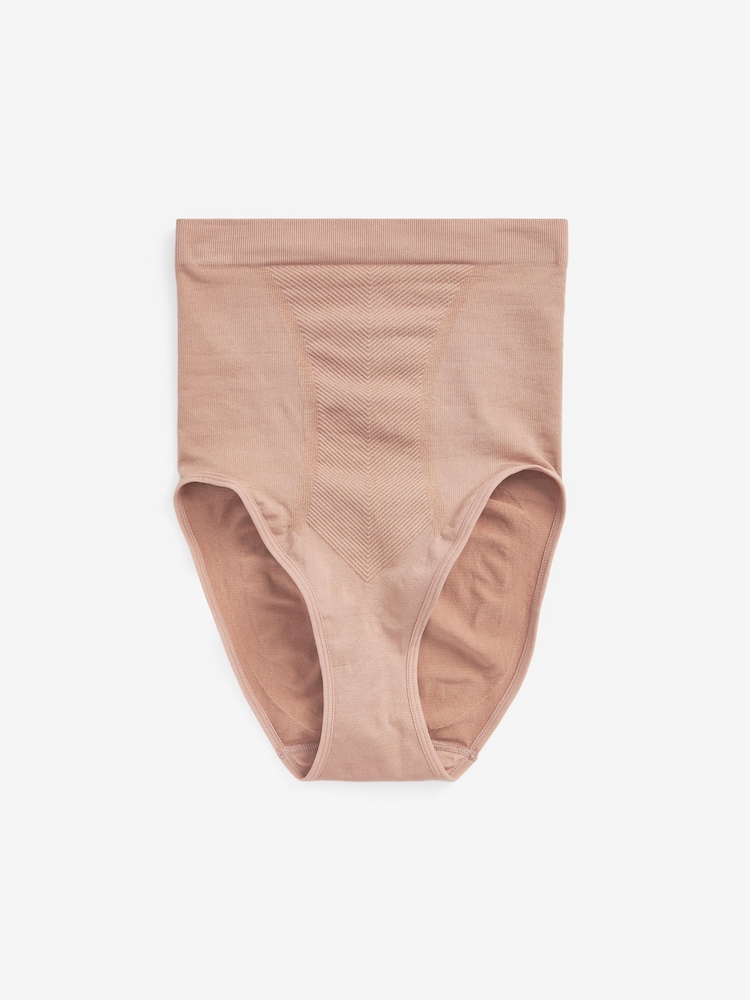 Praline Nude High Waist Brief Seamless Firm Tummy Control Shaping Briefs - Image 1 of 1