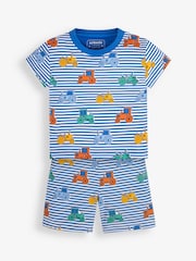 JoJo Maman Bébé 2-Pack Tractor Jersey Pyjamas - Image 3 of 11