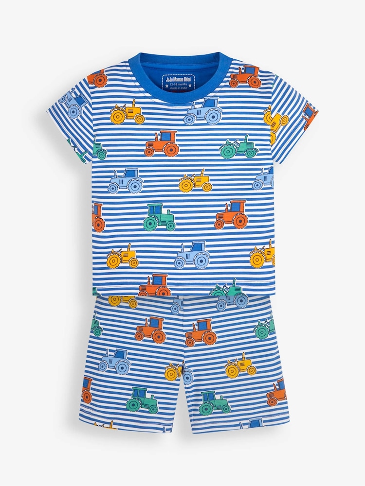 JoJo Maman Bébé 2-Pack Tractor Jersey Pyjamas - Image 3 of 11