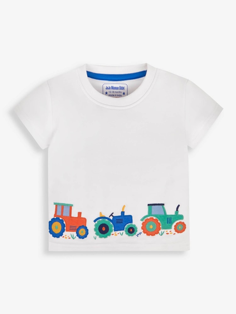 JoJo Maman Bébé 2-Pack Tractor Jersey Pyjamas - Image 4 of 11