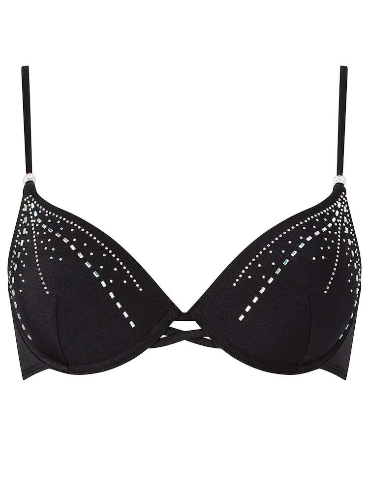 Ann Summers Black Summer Siren Padded Bikini Top - Image 5 of 5