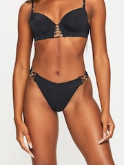 Ann Summers Black Miami Dreams Brazilian Bikini Bottoms - Image 1 of 4