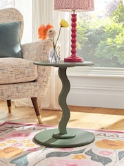 Green Wiggle Side Table - Image 1 of 3