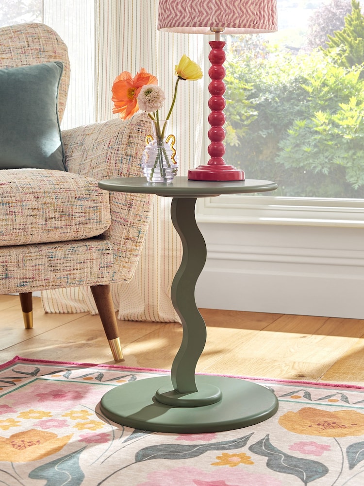 Green Wiggle Side Table - Image 1 of 3
