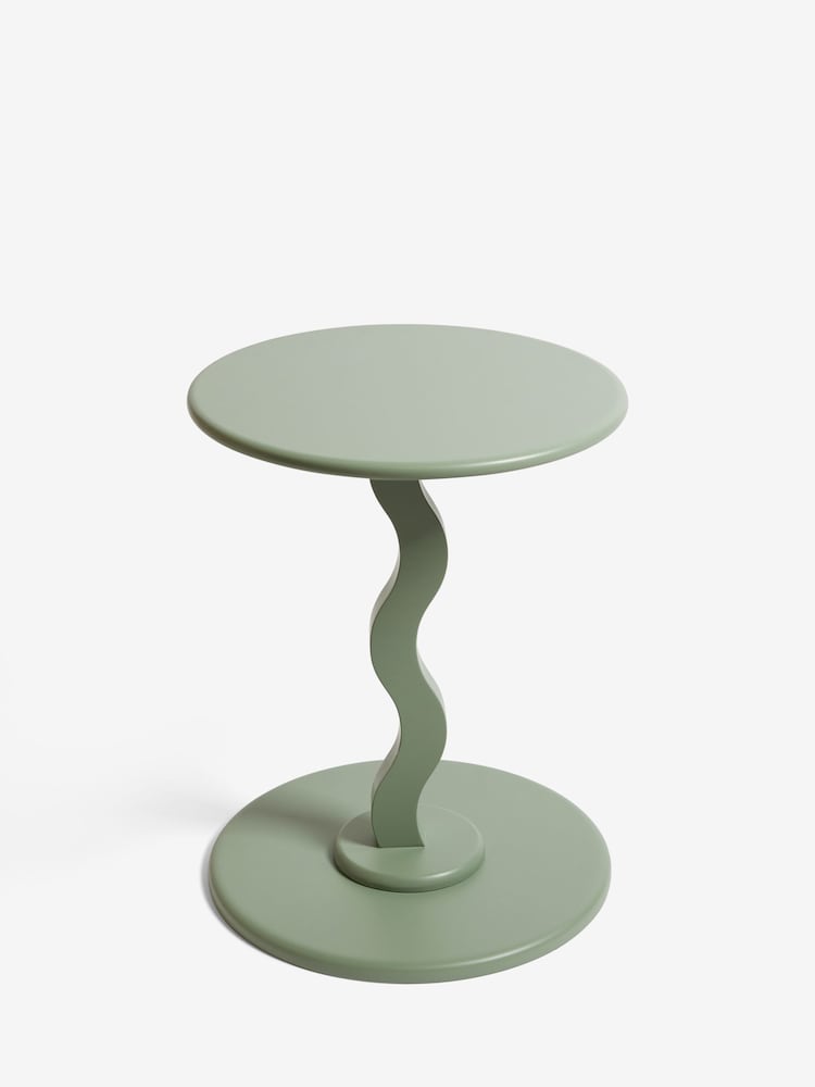 Green Wiggle Side Table - Image 2 of 3