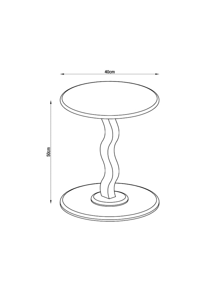Green Wiggle Side Table - Image 4 of 4