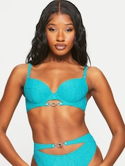 Ann Summers Blue Bali Bliss Padded Bikini Top - Image 3 of 5