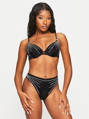 Ann Summers Black Summer Siren High-Waisted Bikini Bottoms - Image 5 of 6