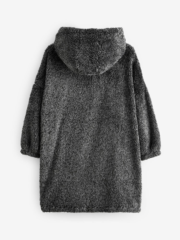 Grey Hooded Blanket (3-16yrs) - Image 2 of 3