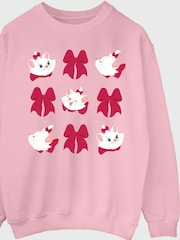 Rags & Rascals Pink Disney Aristocats Marie Bows Christmas Sweatshirt - Image 3 of 4