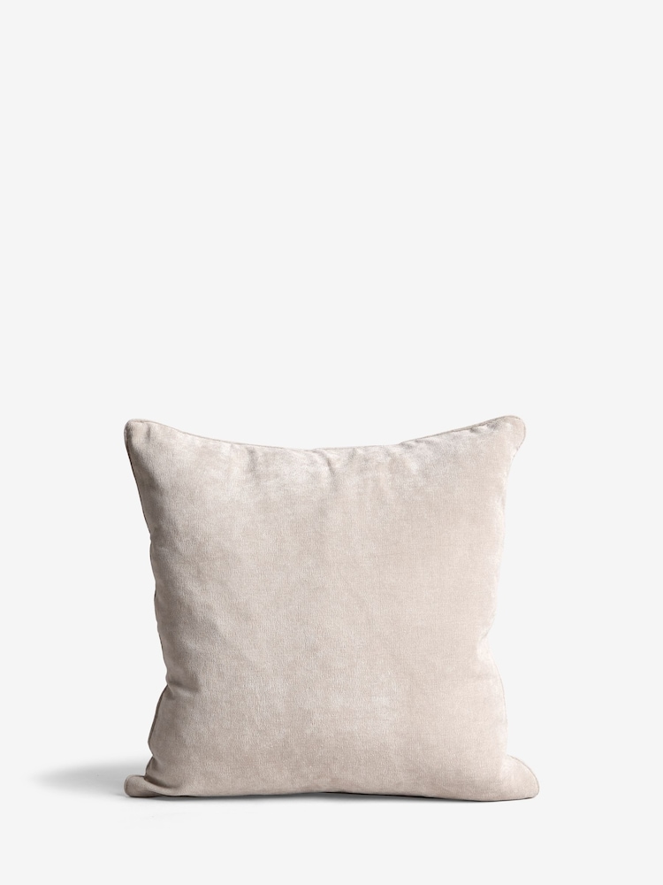 Stone 45 x 45cm Soft Velour Cushion - Image 2 of 6