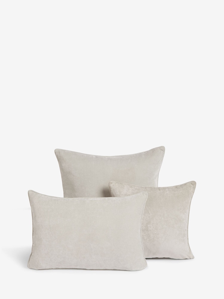 Stone 45 x 45cm Soft Velour Cushion - Image 3 of 6
