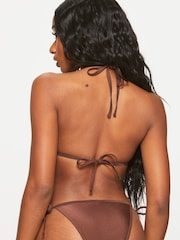 Ann Summers Brown Sultry Heat Sequin Triangle Bikini Top - Image 2 of 5