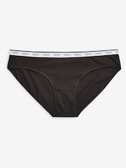 White/Black/Grey Bikini Logo Knickers 4 Pack - Image 7 of 9