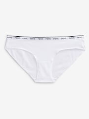 White/Black/Grey Bikini Logo Knickers 4 Pack - Image 8 of 9