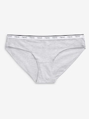 White/Black/Grey Bikini Logo Knickers 4 Pack - Image 9 of 9