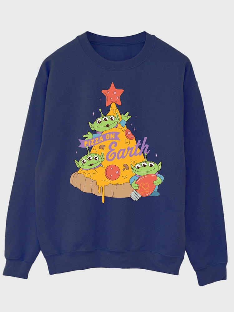 Brands In Disney Toy Story Pizza Christmas Sweatshirt - Bild 2 von 4