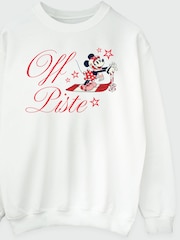 Brands In White Disney Minnie Mouse Ski Off Piste Sweatshirt - Image 3 of 4