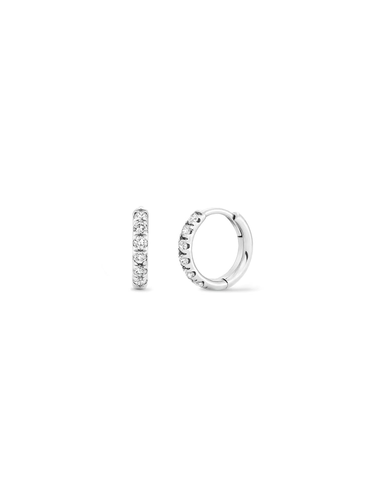 Dinny Hall White Mini Lab-Grown Diamond Huggie Hoops - Image 1 of 3 Dinny Hall White Mini Lab-Grown Diamond Huggie Hoops - Image 1 of 3