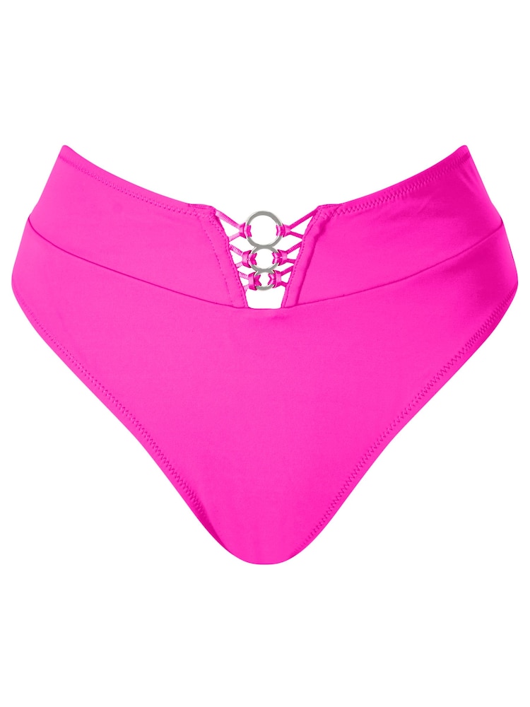 Ann Summers Pink Bright Miami Dreams High-Waisted Bikini Bottoms - Image 6 of 6 Ann Summers Pink Bright Miami Dreams High-Waisted Bikini Bottoms - Image 6 of 6