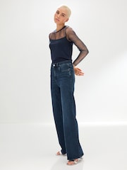 Inky Blue Wide Leg Jeans - Image 2 of 7