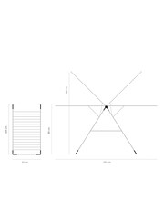 Brabantia Metallic Grey 20 Meter Drying Rack - Image 6 of 6