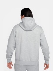 Nike Grey Club Fleece Pullover Hoodie - Image 2 of 6