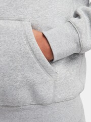 Nike Grey Club Fleece Pullover Hoodie - Image 4 of 6