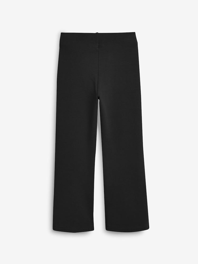 Black Regular Length Pull-On Cotton Rich Stretch Boot Cut School Trousers (3-16yrs) - Image 7 of 8