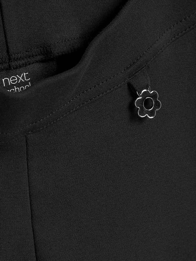 Black Regular Length Pull-On Cotton Rich Stretch Boot Cut School Trousers (3-16yrs) - Image 8 of 8