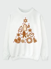 Brands In White Cookie Trees Christmas Sweatshirt - Image 2 of 3